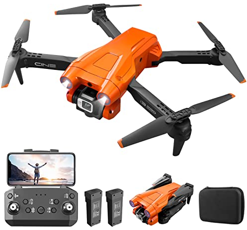 Mingfuxin Drone pieghevole con fotocamera per principianti, RC Quadcopter drone con app WIFI FPV Live Video, atteggiamento dell'altezza, modalità headless One-Key, atterraggio per adulti e bambini