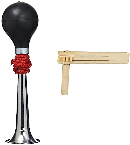 CHESTER Handhupe 1 Stimme & goki 61893 - Ratsche aus Holz - Fanartikel zum Anfeuern