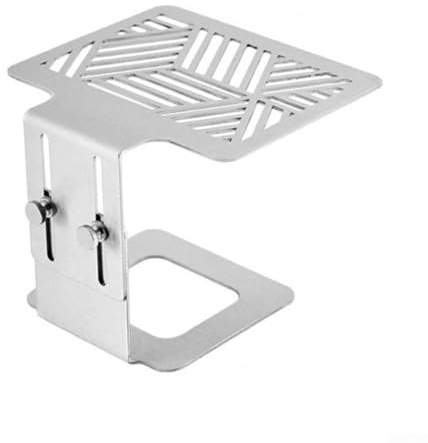 Zoegneer Edelstahl Kaffee Waage Einstellbare Höhe Kaffee Wiege Rack Für Kaffeemaschinen (Silber)