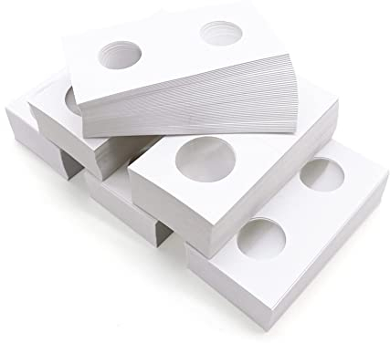 Persistence 300 Stück Münzpapierhalter, Münzpapierklammer, 6 Verschiedene Größen, Münzhalter zum Schutz Von Münzen