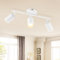 GeyouLux Deckenstrahler LED 3 Flammig, LED Deckenleuchte Schwenkbar, GU10 Deckenlampe Strahler Deckenspot, Modern Spot Lampe Wandstrahler Weiß für Wohnzimmer Schlafzimmer Küche (Ohne Leuchtmittel)