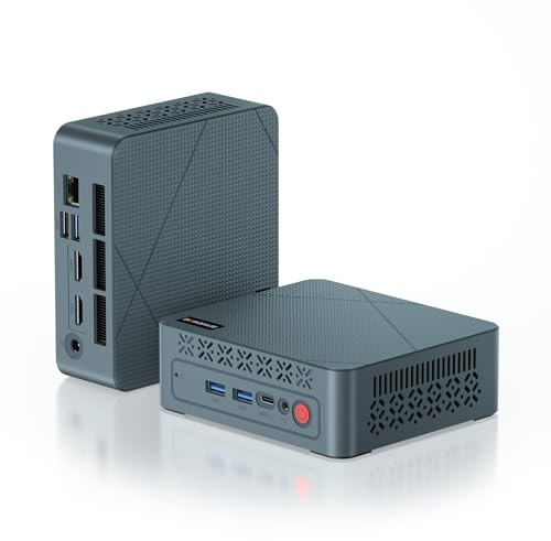 BOSGAME E2 Mini PC, Mini Computers with AMD Ryzen 5 3550H, 16GB DDR4 512GB PCIe SSD, 4K Triple Display, Type-C & USB3.2, RJ45, Wi-Fi 5/BT 5.0, Micro Desktop Computer for Office, Home & Streaming
