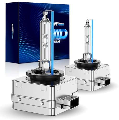Marsauto D3S Xenon Ampoules, 35W 6000K 800% Distance d'éclairage, Ampoule Xenon D3S HID Bulbs 2pcs