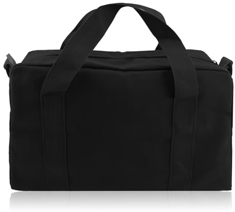 Werkzeugtasche Leer Klein 30cm (12 Zoll), Robustes Segeltuch Werkzeugkoffer mit Weitöffnung & Reißverschluss, Kleine Arbeitstasche für Auto & Haushalt, Werkzeug Organizer für Schraubendreher.Schwarz