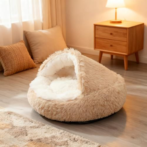 Générique Panier Chat,Coussin Chat,Lit Cocon Pilcozy pour Chien pour Et Petit Chiens,Confortable Lavable Maison, Coussin,Antidérapant (A, 50C)
