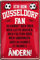 Blechschilder ICH BIN DÜSSELDORF Fan Metallschild für Fußball Begeisterte Dekoschild Geschenkidee 20x30 cm