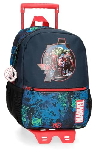 Marvel Avengers Los Vengadores Mochila Escolar, Azul, 25x32x12 cms