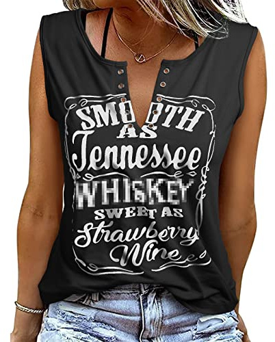 heekpek Top Canotta Donna Estiva Scollo a V Stampa Casual Camicetta Senza Maniche Donna Sexy T Shirt Donna Senza Maniche, Nero, L