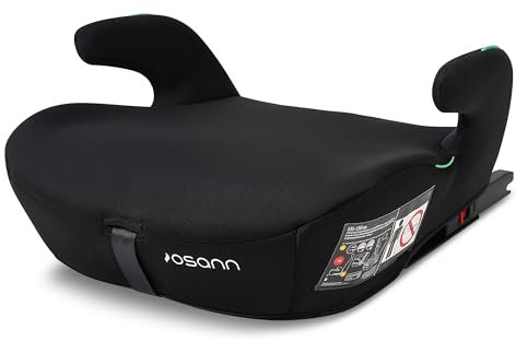 Osann Boost, Ergonomische Sitzerhöhung mit Isofix, für Kinder ab 135 bis 150 cm - Black