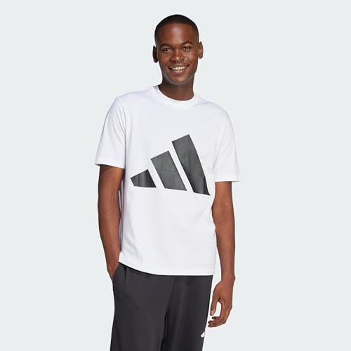adidas Men's Essentials Big Logo Single Jersey Short Sleeve (Pack of 1)