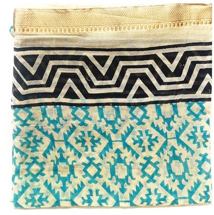 KGM Accessories New Extra large Indian Cotton Gold Lurex hand block printed Sarong Scarf Shawl Beach wrap Pareo (Green)