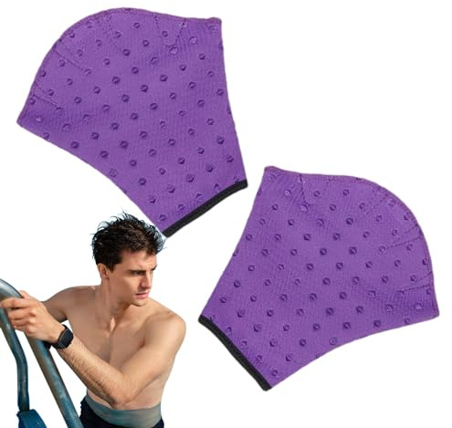 WJnflQN Gants de natation pour femmes, gants de natation, gants d'entraînement aquatique pour sports nautiques, accessoires de natation en néoprène avec sangle de poignet, équipement de plongée pour