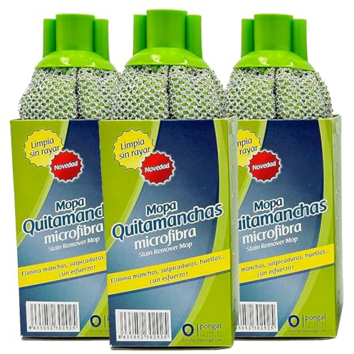 Clim Profesional 3 Fregonas Microfibra Malla Quitamanchas Parquet No Raya