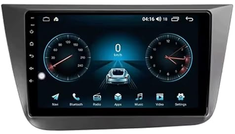 AutorRadio GPS Multimedia estéreo Android 14 para Seat Altea 5P 2004-2015 Unidad Principal de 9 Pulgadas con Pantalla táctil GPS Bluetooth WiFi FM cámara de Marcha atrás (A 8+256G).