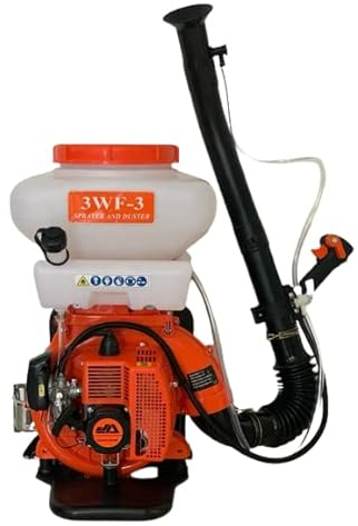 JA ATOMIZADOR DE Gasolina con Mando Central 3WF-3. Sulfatadora de Mochila, Pulverizador de Espalda, Atomizador de Gasolina, Sulfatadora de Mochila para liquido y Polvo. Soplador de Hojas.