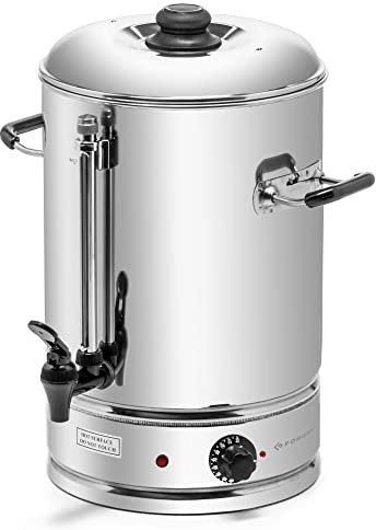 Forgast Dispensador de agua caliente | Acero inoxidable | Capacidad 15 litros | Dispensador de agua | Termotanque | Hervidor | para la preparación del té | para hoteles, catering | 2500 W