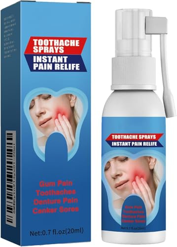 Spray para el Cuidado de las Encías,Alivia el Dolor de las Encías,Sprays Portátil De Dolor De Muelas,Spray Bucal Gingival,20ML