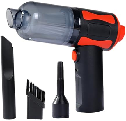 Aspirateur à main compact sans fil – Outil de nettoyage rechargeable sans fil, machine d'aspiration haute puissance, construction de poignée ergonomique | Voiture Intérieur Canapé Matelas Sol Escalier