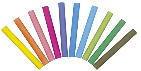 Giotto 539000 Tafelkreide Robercolor - rund, 10 Farben sortiert, 100 Stück