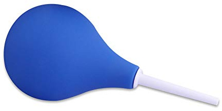 Lavement Anal Douche anales et Vaginale silicone Medical Caoutchouc hygiène Poire de Lavement anus pour Nettoyage privé Nettoyage de Côlon，89ML Grande capacité Balle Flusher pour Femme et Homme - Noir