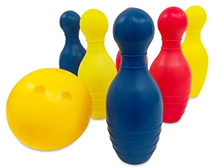MONDO Toys - Bowling - Set Gigante de 6 Bolos + Pelota - 28552
