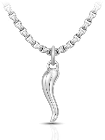 SAGA GIOIELLI® COLLANA UOMO DONNA CORNO PORTAFORTUNA (UOMO)