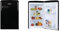 Amica VKS 15624-1 S Retro Vollraum-Kühlschrank / Black Olives (Schwarz) / 88cm (H) x 55cm (B) x 62cm (T) / Retro-Design / Mini-Kühlschrank