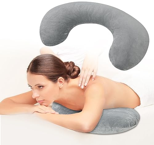 Mybow Breast Pillow for Massage Table, Breast Bolster Pillow for Sleeping, SPA Wedge Bolster Stomach Sleeper, Chest Support Pillow, Feminine Massage Pad for SPA Salon