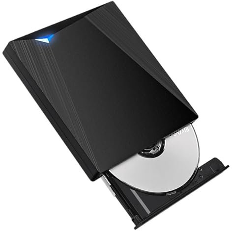 MZZYG Reproductor de DVD BLU Ray USB3.0 Unidad Óptica Externa Quemador 3D BLU-Ray Quemador Lector Escritor Slim CD DVD Óptico Bluray For Computadora