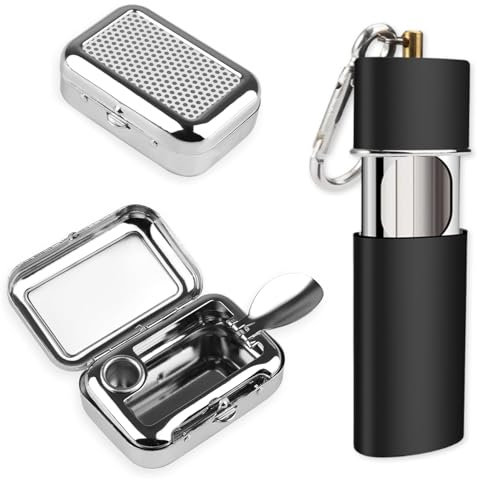 2 Stück Taschenaschenbecher Geruchsdicht, Reiseaschenbecher, Aschenbecher für Unterwegs für Zigaretten | Taschenascher | Reise-Aschenbecher | Aschenbecher für Unterwegs | Aschenbecher to Go
