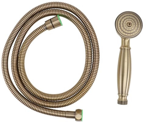 CLISPEED Pommeau De Bain En Laiton Rétro Bronze Haute Pression Fonction Pluie Pour Salle De Bain Pratique Flexible 1,5 m Usage Quotidien