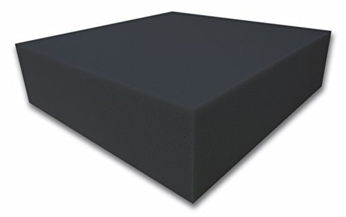 Dibapur ® Black FSE • Flamm hemmend • de mousse acoustique • Isolation acoustique Protection, 50 x 50 x 10 cm
