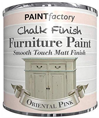 250ml Chalk Finish Paint Tin Tub Smooth Touch Matte Furniture Vintage House Home - Oriental Pink