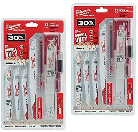 Milwaukee 49-22-1129 12-Piece Ultimate Demolition Sawzall Blade Set (2 Sets)