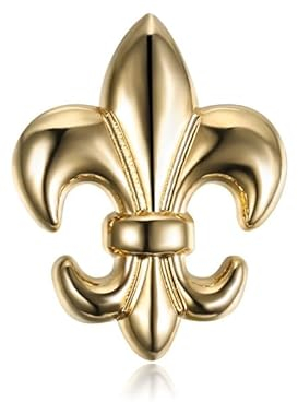 BOBIJOO Jewelry - Pins Fleur de Lys en laiton Doré à l'or fin