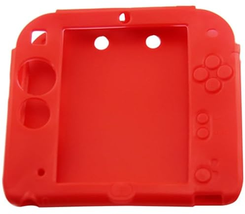 Schutzhülle aus/Von Silikon Für Nintendo 2DS Soft Gummi Schutz Tasche Gel Rot