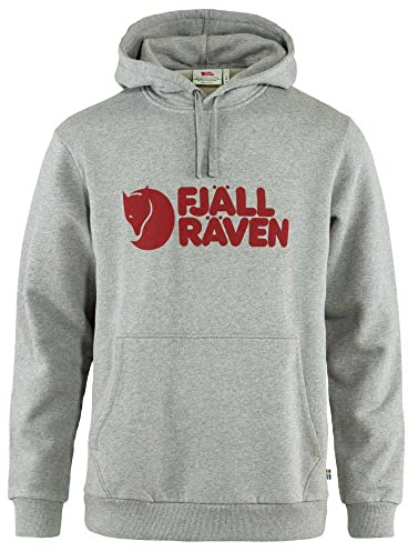Fjällräven Herren Fjällräven Logo Hoodie, Grey/Melange, XL
