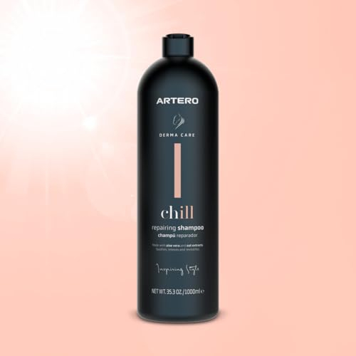 Artero Chill Aloe Vera Shampoo und Teebaum, 1 l, speziell für Pferde mit Juckreiz, Schuppenbildung und trockener Haut, beruhigt Juckreiz und repariert die Haut.