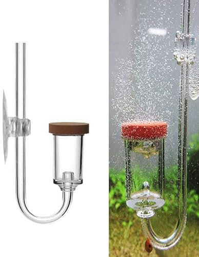 zalati CO2-Diffusor, Acryl, transparent, CO2-Zerstäuber mit Saugnapf für Aquarien