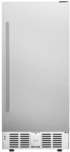 Icyglee 15Beverage Refrigerator, 127Can Under Counter Refrigerator, Silver