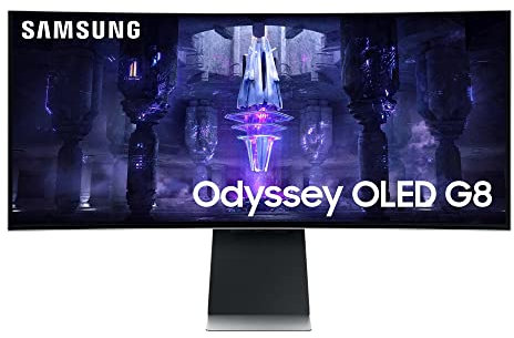 Samsung PC LS34BG850SUXEN Odyssey OLED G8 34’’ 175Hz , 0.1ms, 1800R,UWQHD AMD FreeSync Premium Pro,Core Lightning +,Smart,USB C, Micro HDMI (Reconditionné)