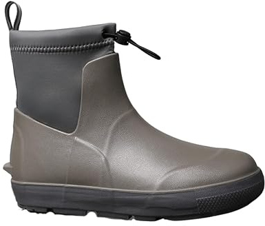 IVACHY Men’s Waterproof Ankle Wellie Boots – Lightweight Slip-On Rain Boots for Outdoor, Garden & Work Use (UK Sizes 7-12, Khaki, green,Black)