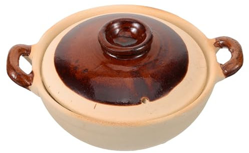 TOPBATHY Pentola per Stufato Pentola per Stufato in Argilla da Cucina per o Multifunzionale per La Casa 500 Ml
