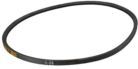 sourcing map K-28 V Belt Machine Transmission Rubber, Black Replacement Drive Belt 28 inch Pitch Girth 8mm Width 6mm Height JIS Standard