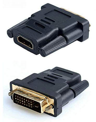 Convertitore adattatore HDMI Femmina a DVI 24 + 1 Maschio Connettore Spina Bagno Oro 2305