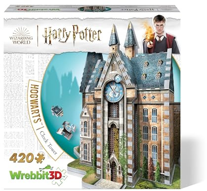 Wrebbit3D, Harry Potter: Hogwarts Clock Tower (420pc), 3D Puzzle, Ages 14+