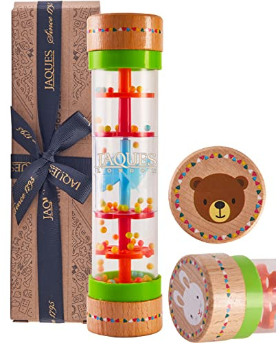 Jaques of London Rainmaker Baby Toy with Soothing Rain Sounds | Premium Sensory Wooden Toys | Ideal Toys for 1 Year Old Boys and Girls | Since 1795