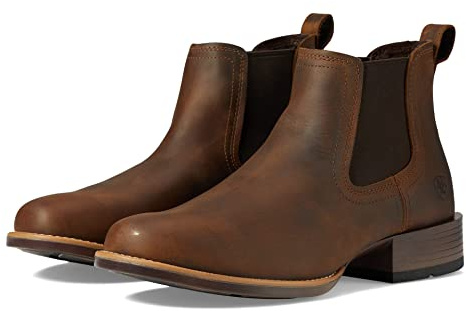 ARIAT Booker Ultra Round Toe Western Boot, Botas Vaqueras Hombre, Marrón desteñido, 47.5 EU Ancho