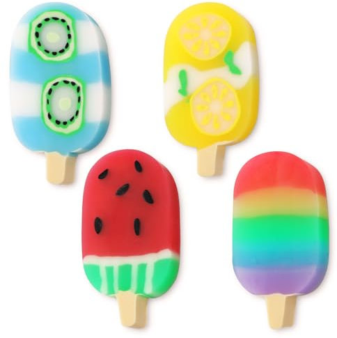 COLOFALLA 4 Stücke Radiergummi Set für Kinder - Lustige Eis Radiergummi - Schulkind Geschenk zur Einschulung