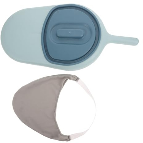FOMIYES Padella per Pazienti Allettati in Plastica, Forma Rotonda, Facile da Pulire e Resistente, Design Compatto per Anziani e Donne in Casa e Auto Colore Casuale